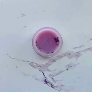 Handmade lavender butter lip balm.